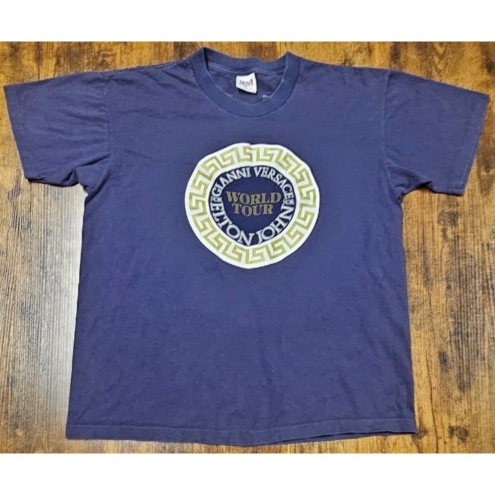 Vintage Elton John Gianni Versace The One World Tour 1992 Single-Stitch T-Shirt